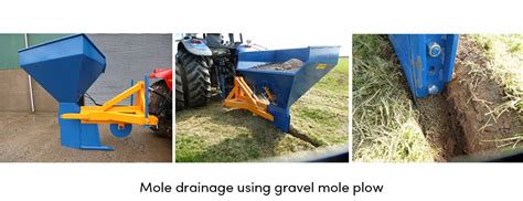 mole plow for soil